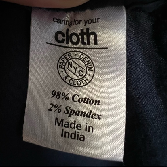 Paper Denim & Cloth Men’s Navy Blue Dotted Button Front Shirt, Size XL - Picture 6 of 9